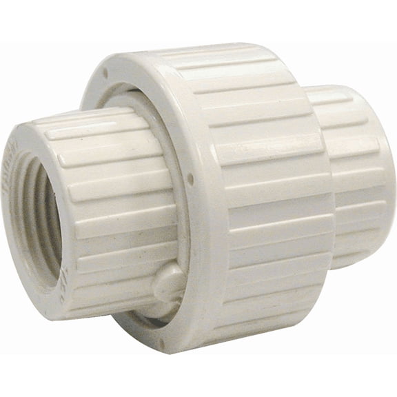 PVC White Threaded Union - Pack of 2 Residential Use, Standard Application