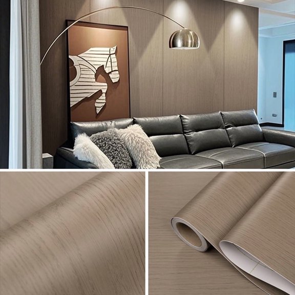 thick Wood Wallpaper Peel and Stick Wallpaper 23.62in*197in strong adhesive wallpaper Vinyl Film Self Adhesive Removable Decor Wall Paper for Bathroom Kitchen Walls