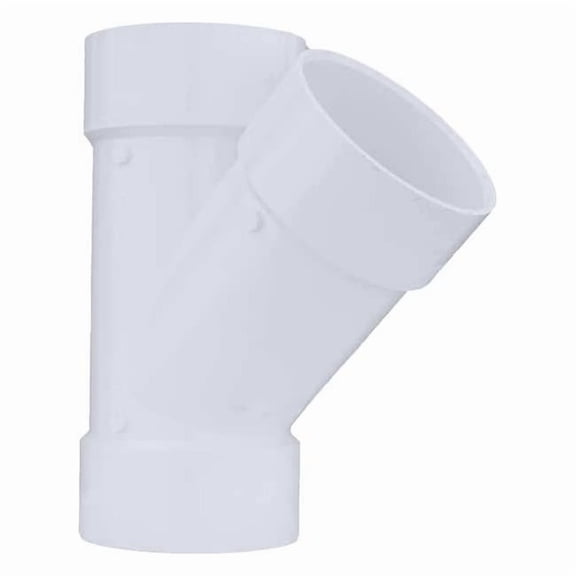 PVC Wye, Hub, 6 in Pipe Size 1WKW2