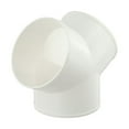 PVC Y Shape Ducting Splitter Connector for Extractor Fans Range Hood