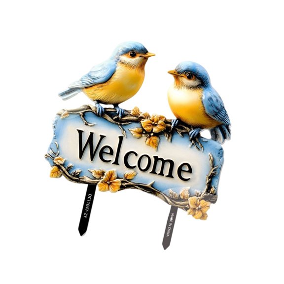 PVC Yard Stakes Garden Stakes Welcome Sign For Home Holiday Backyard Display