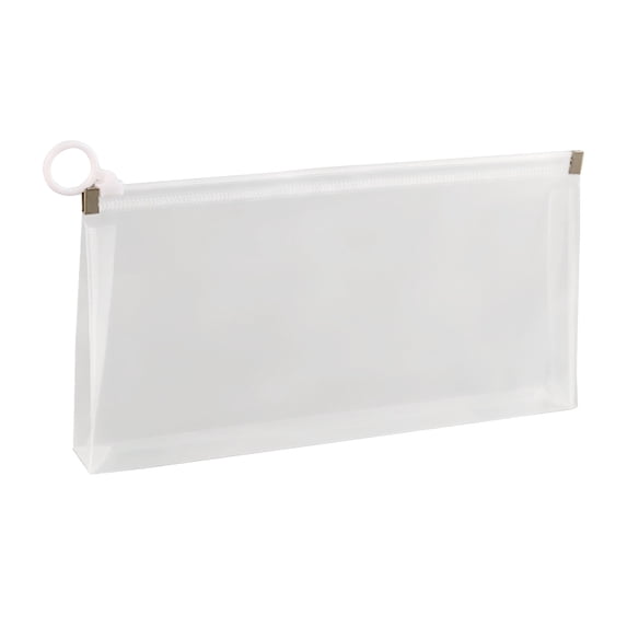 PVC Zipper File Bags, 9.84X5.2inch Clear Waterproof Document Pouches,A6 Size Reusable Storage Bags, Transparent Organizer for Documents, Travel Supplies, Home Office Organization Pouches