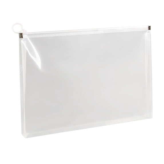 PVC Zipper File Bags,9.84X7inch Clear Waterproof Document Pouches,A5 Size Reusable Storage Bags, Transparent Organizer for Documents, Travel Supplies, Home Office Organization Pouches