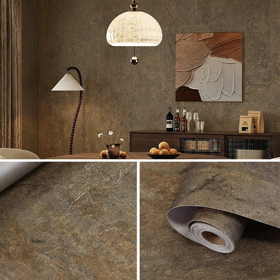 PVC artistic metallic paint self-adhesive sticker 23.6"×118.1" waterproof wallpaper cabinet refrigerator elevator sticker Boeing film decorative sticker