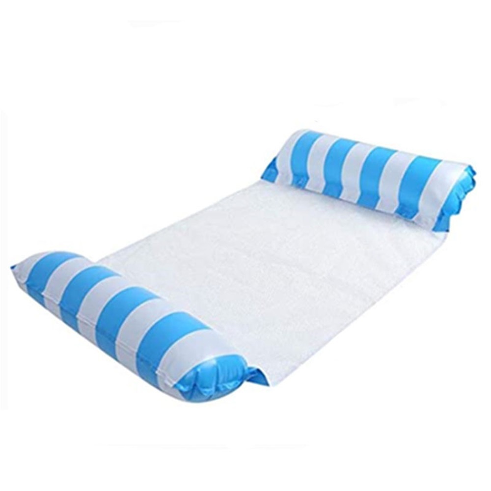 PVC inflatable hammock with mesh, foldable backrest, floating drainage ...