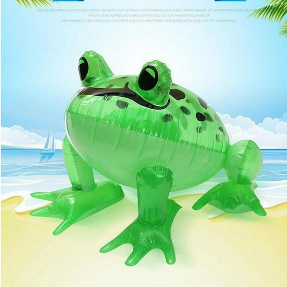 PVC inflatable toy frog - Large luminous elastic frog, suitable for outdoor play and party decoration