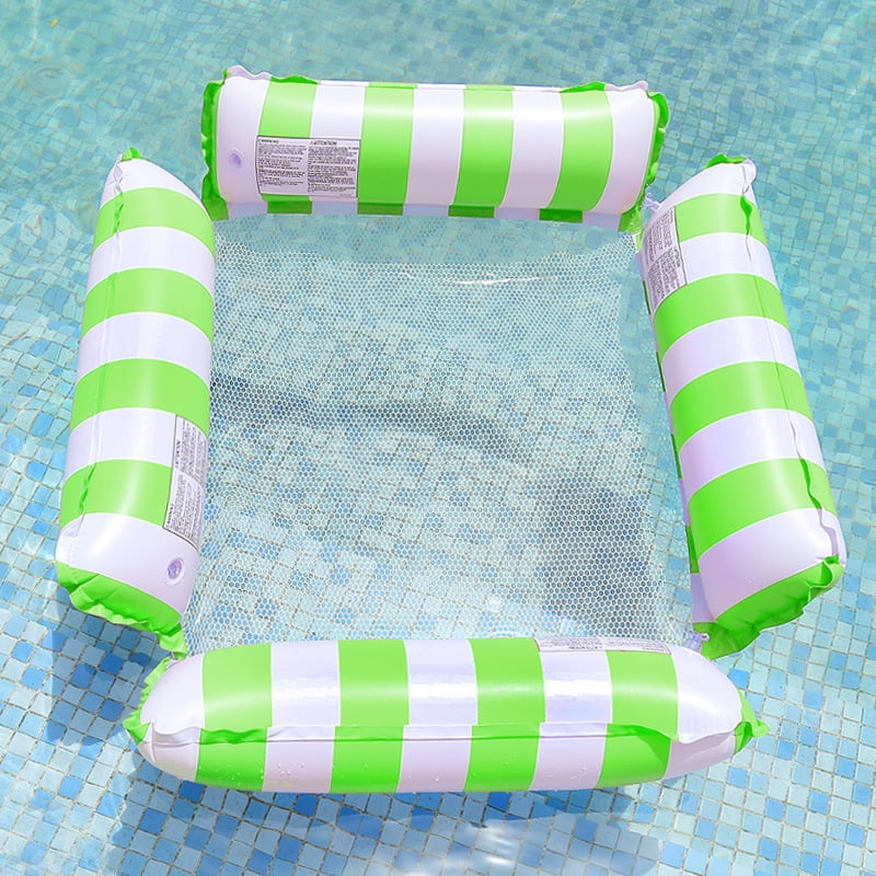 PVC swimming inflatable floating bed, foldable backrest floating row ...