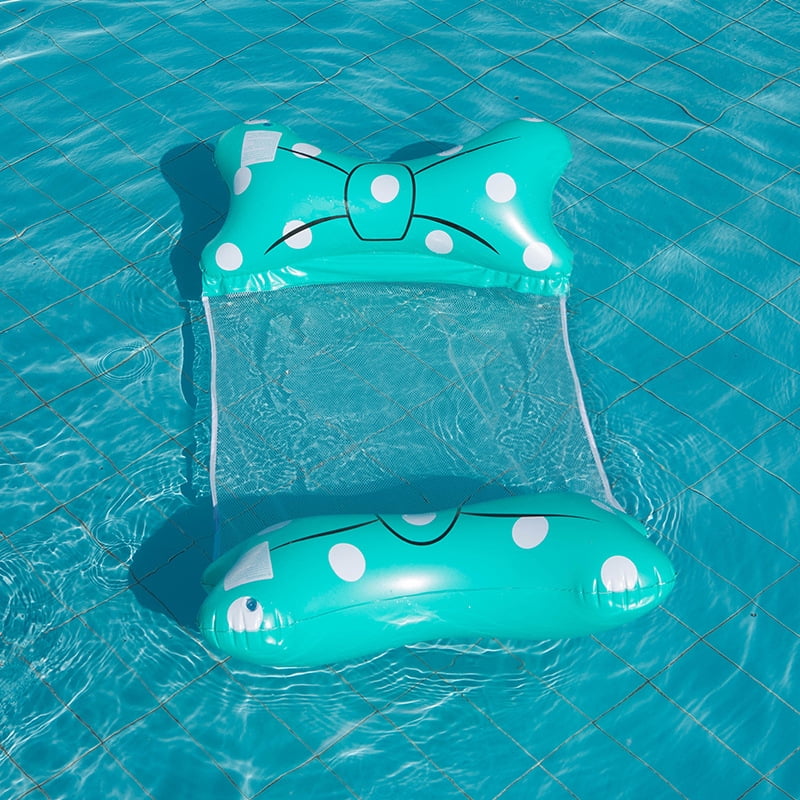 PVC swimming inflatable floating bed, foldable backrest floating row ...