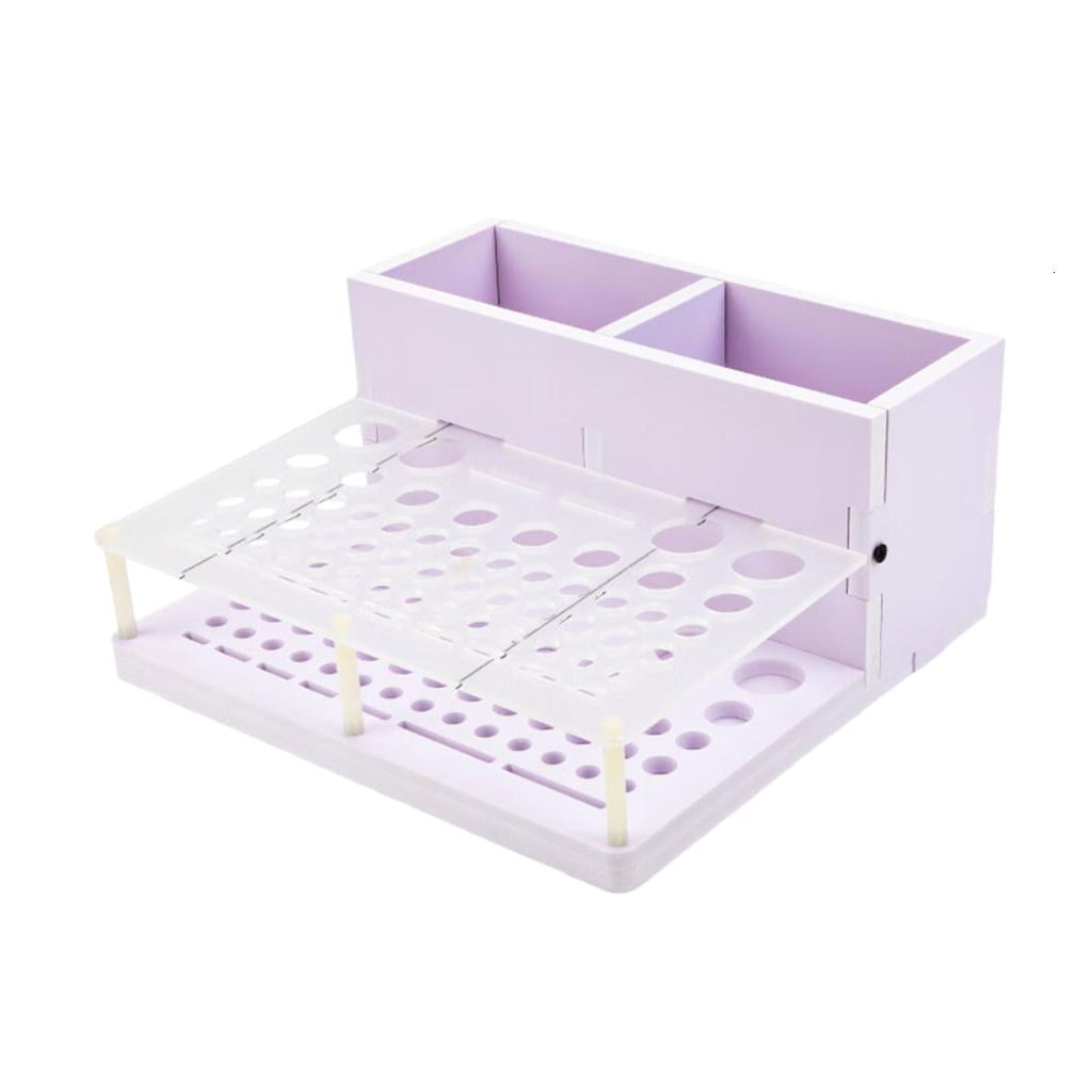 PVC1eatherTool Storage Rack with Multiple Holes Punch Craft Tool Organizer Shelf Suitable for Professional Technicians