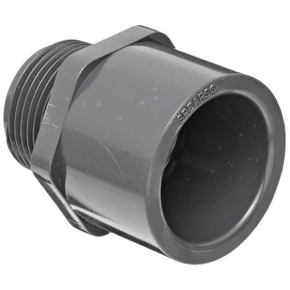 PVC80MA112 1-1/2 Schedule 80 PVC Male Adapter