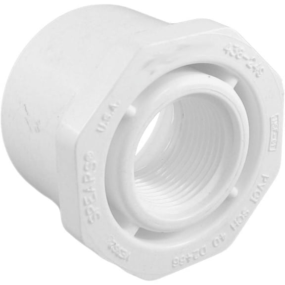 PVCB21ST Schedule 40 PVC Bushing, 2 x 1 Inch