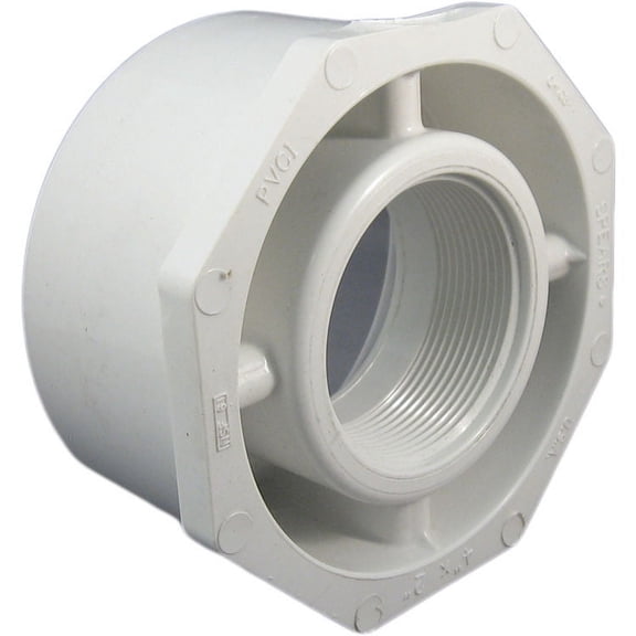 PVCB42ST Schedule 40 PVC Bushing, 4 x 2 Inch