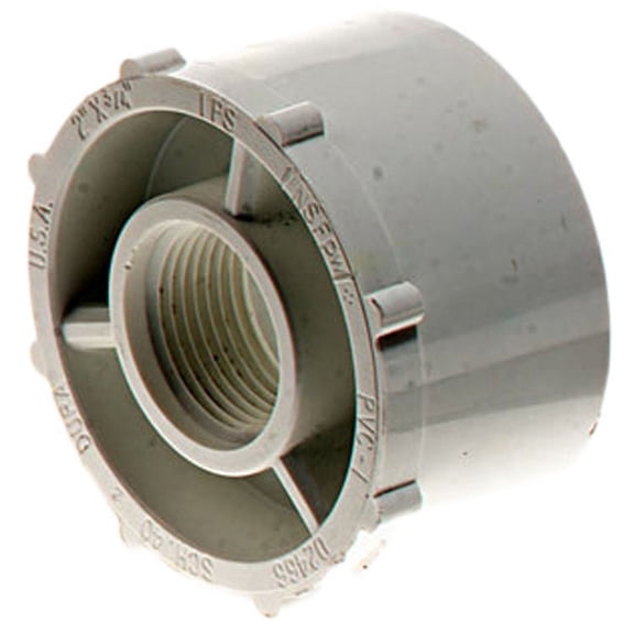PVCB43ST Schedule 40 PVC Bushing, 4 x 3 Inch