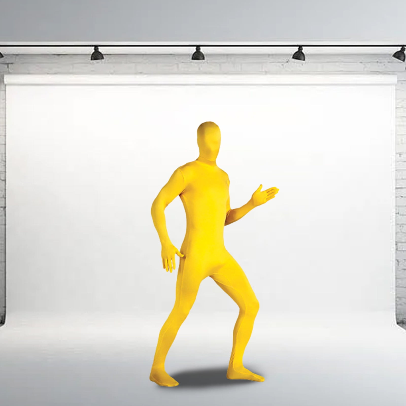 PVCS Kitchen Utensils Full Bodysuit Unisex Spandex Stretch Adult Costume Disappearing Man Body