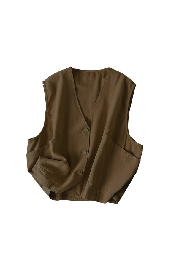 Trendy Jackets for Women Clearance Solid Color Suit Jacket With Lapel Pockets Cardigan Top Jacket Blazer M