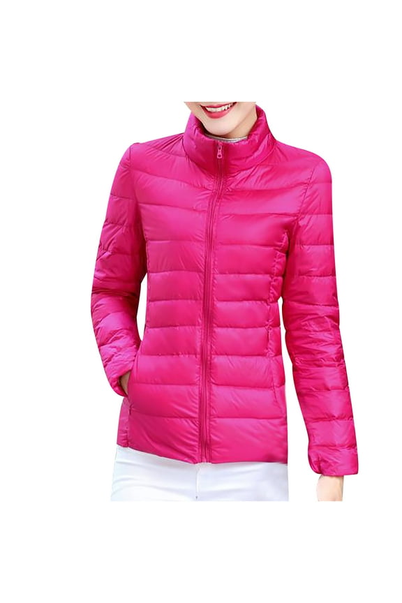 Women's Casual Jackets Down Jackets Solid Coat Outwear Keep Warm Long Sleeve Coat M