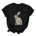thumbnail image 1 of PVCS Womens Tops Easter Women's Printed Short Sleeved Round Neck Shirt, 1 of 3