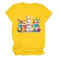 thumbnail image 1 of PVCS Womens Tops Women's Fashion Crewneck Printed Short Sleeve T-Shirt Casual Loose Shirt Tops, 1 of 3