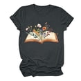 thumbnail image 1 of PVCS Womens Tops Women's Fashion Crewneck Printed Short Sleeve Tshirt Casual Loose Shirt Tops, 1 of 3
