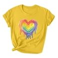 thumbnail image 1 of PVCS Womens Tops Women's Printed Round Neck Short Sleeved T-Shirt Loose Casual Top, 1 of 3