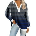 thumbnail image 1 of PVCS Womens Trendy Sweatshirts Comfy Gradient Striped Sweatshirts Loose y2k Preppy Clothes XL, 1 of 4