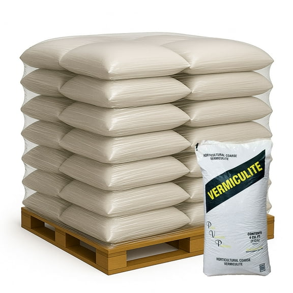 PVP Industries Medium Vermiculite Professional Grade Soil Conditioner, 4 Cu Ft, 20 Pack