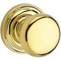 PVROUTRR003 Privacy Round Knob and Traditional Round Rose with 6AL Latch and Dual Strike Lifetime Brass Finish