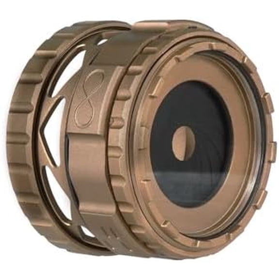 PVS31 Lens Cover Adjustable Iris Aperture 1mm-23.5mm With Lens ProtectorNVG O-Ring Night Vision Goggles CapCompatible With 31mm/32mm PVS-31 And 38mm GPNVG Systems Objective Lens Outer DiameterTan