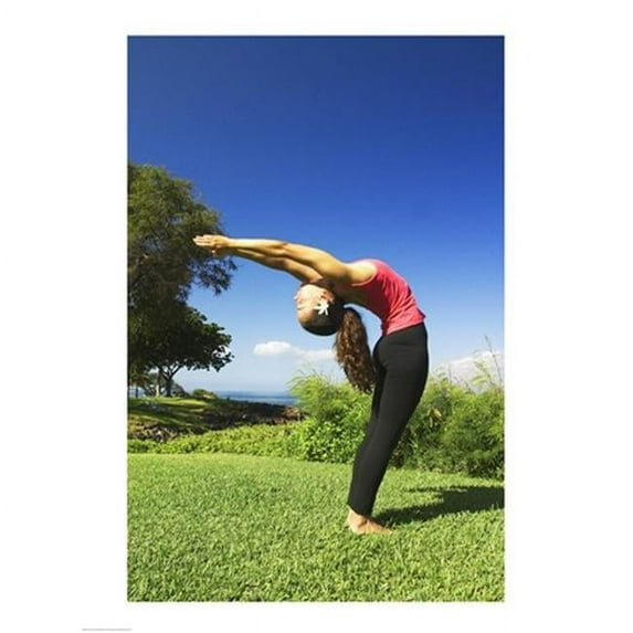 PVT/Superstock SAL1176574 Side profile of a young woman exercising Maui Hawaii USA -18 x 24- Poster Print