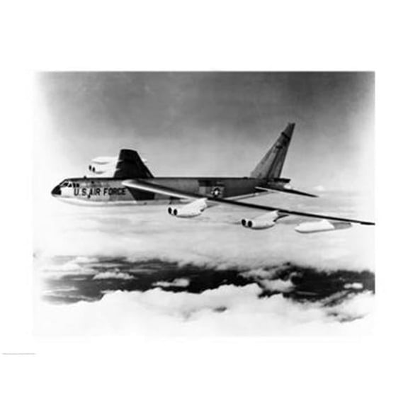 PVT/Superstock SAL25540163 Side profile of a bomber plane in flight B-52 Stratofortress US Air Force -24 x 18- Poster Print