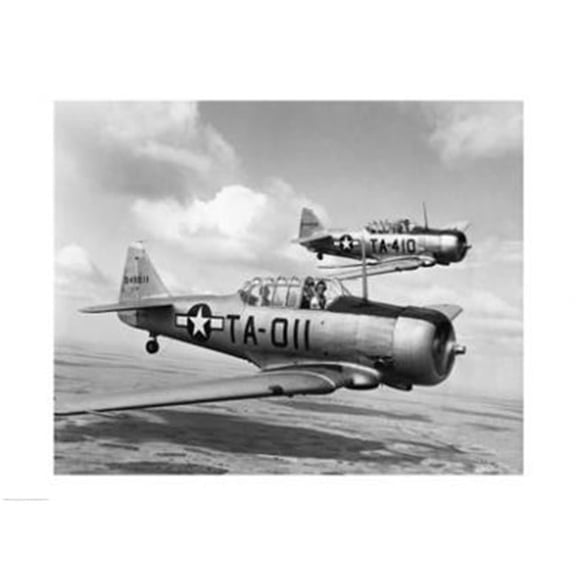 PVT/Superstock SAL2554175 Side profile of two fighter planes in flight AT-6 Texan -24 x 18- Poster Print