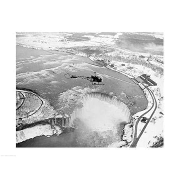 PVT/Superstock SAL255423116 Niagara Falls Bell helicopter flying -24 x 18- Poster Print