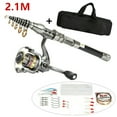 thumbnail image 1 of PVUEL 5.9ft Telescopic Fishing Rod Spinning Pole Reel Combo Full Kit Carbon Fiber +Line +Bag, 1 of 8