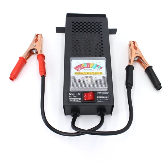 PVUEL Car Battery Load Tester 6V 12V Battery Alternator Tester with Voltmeter and Alligator Clips