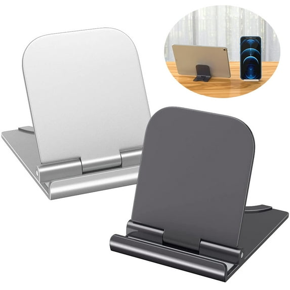 PVUEL Cell Phone Tablet Holder Adjustable Foldable Desktop Stand Mout For iPhone iPad Samsung