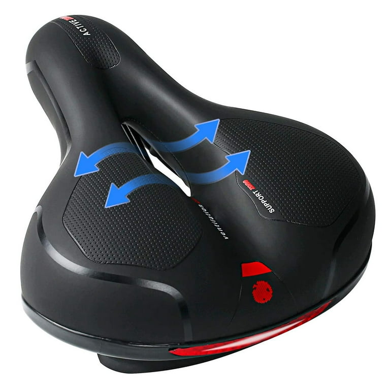 PVUEL Comfort Wide Big Bum Bike Bicycle Gel Saddle Seat Soft