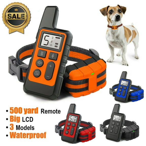 PVUEL Dog Shock Collar Rechargeable Vibration Shock Modes Training Collar with Remote, Black