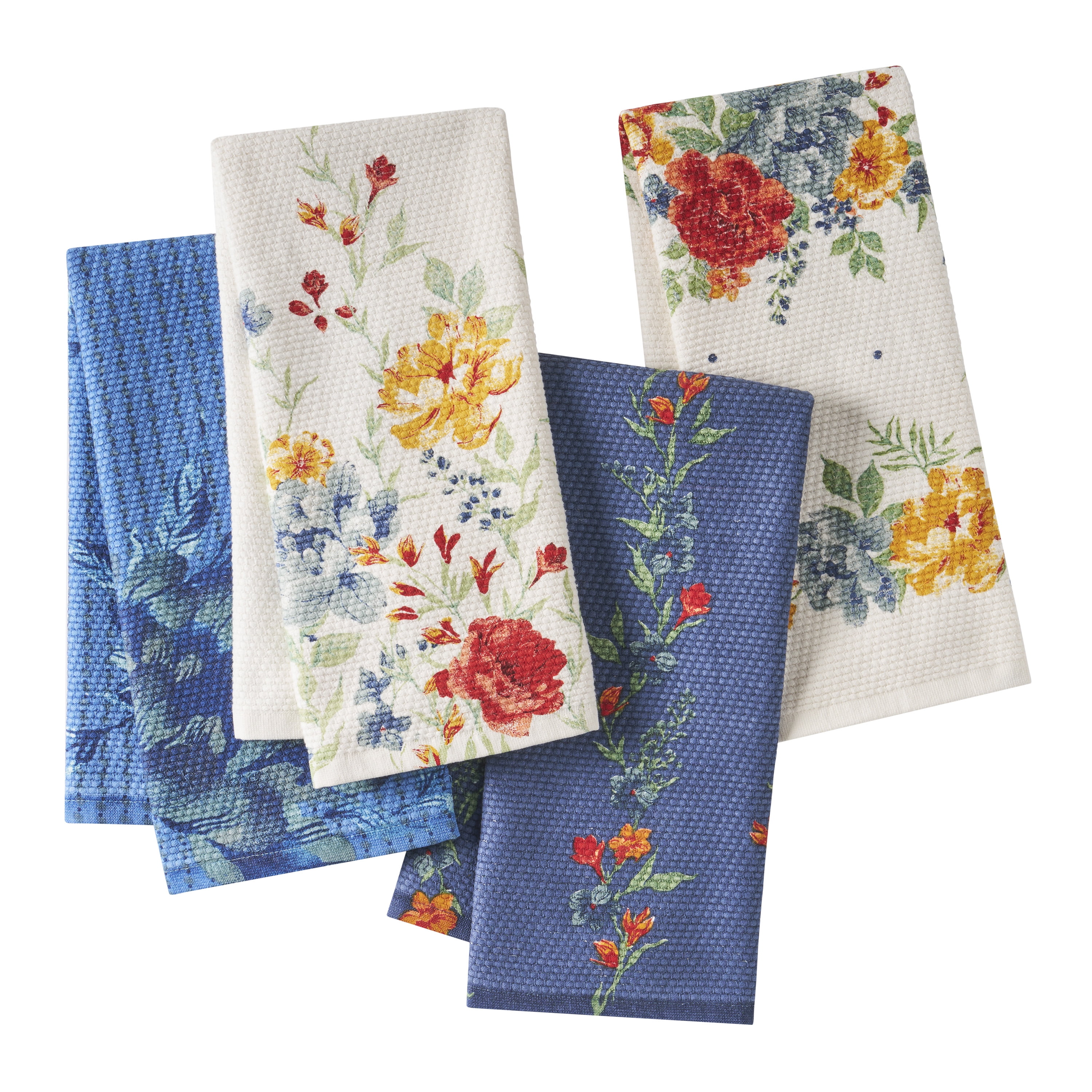 The Pioneer Woman Delilah Woven Kitchen Towels, Multicolor, 18