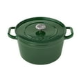 thumbnail image 1 of The Pioneer Woman 5-Quart Enamel Cast Iron Dutch Oven with Lid, Dark Green, 1 of 20