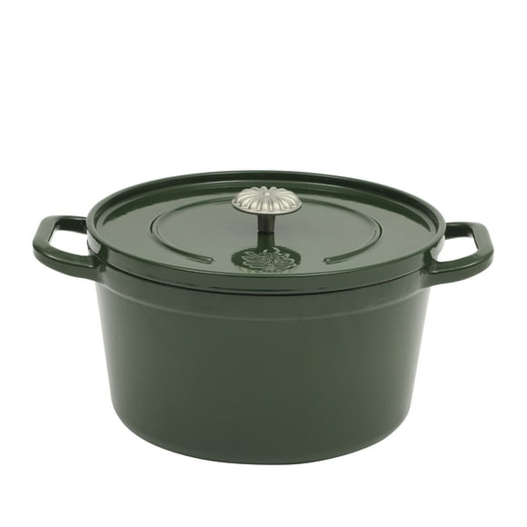 The Pioneer Woman 5-Quart Enamel Cast Iron Dutch Oven with Lid, Green