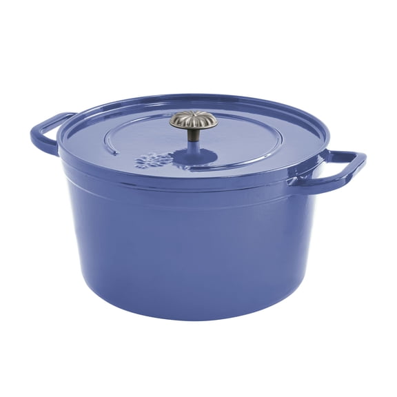 The Pioneer Woman 7 qt Blue Enameled Cast Iron Dutch Oven with Lid