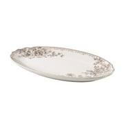 The Pioneer Woman Agatha Stoneware 16-inch Serving Platter, Brown
