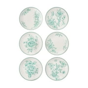 The Pioneer Woman Agatha Stoneware Appetizer Plate, Green, Set of 6