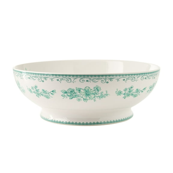 The Pioneer Woman Agatha Stoneware 11-inch Serving Bowl, Green