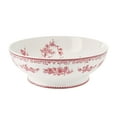 thumbnail image 1 of The Pioneer Woman Agatha Stoneware 11-inch Serving Bowl, Red, 1 of 6