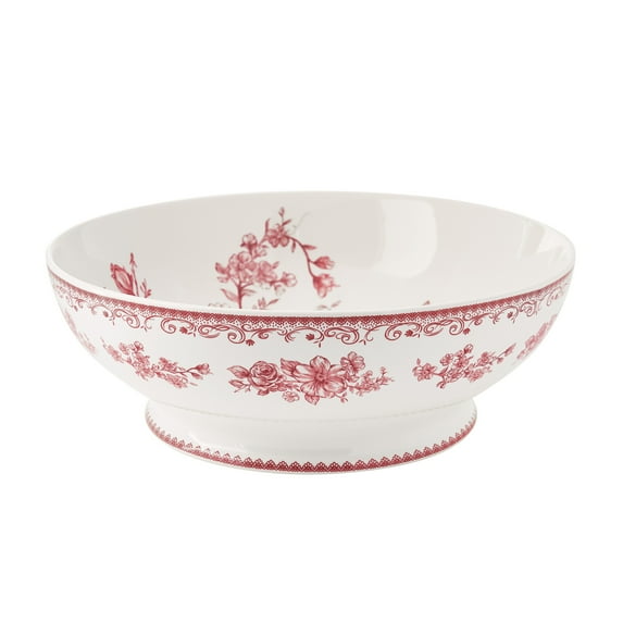 The Pioneer Woman Agatha Stoneware 11-inch Serving Bowl, Red