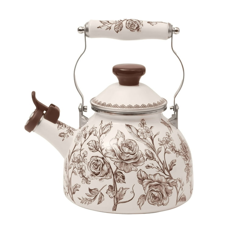The Pioneer Woman Enamel on Steel Agatha Tea Kettle