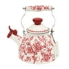 The Pioneer Woman Agatha 2.0-Quart Enamel on Steel Tea Kettle with Lid