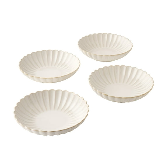 The Pioneer Woman Colette Stoneware Dinner Bowls, Cream, Set of 4