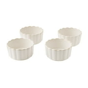 The Pioneer Woman Colette Stoneware Ramekins, Cream, Set of 4